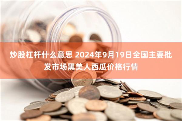 炒股杠杆什么意思 2024年9月19日全国主要批发市场黑美人西瓜价格行情