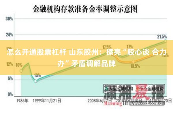 怎么开通股票杠杆 山东胶州：擦亮“胶心谈 合力办”矛盾调解品牌