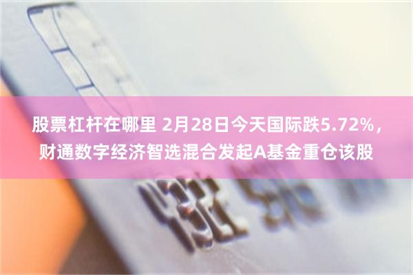 股票杠杆在哪里 2月28日今天国际跌5.72%，财通数字经济智选混合发起A基金重仓该股